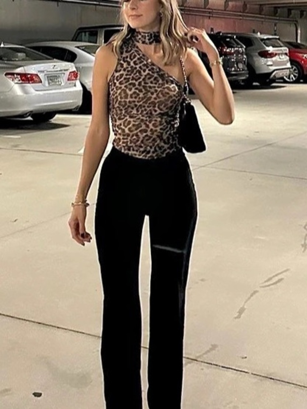 Leopard Print Sleeveless Top